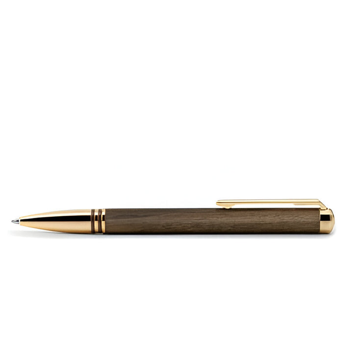 Torque Hickory Ballpoint Pen – Contemporary Wood & Brass Design