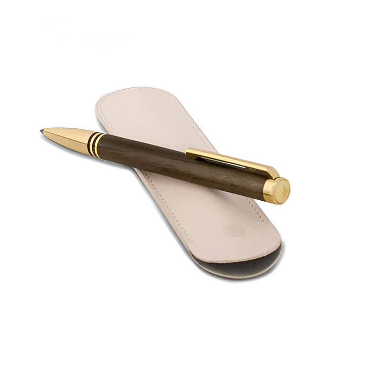 Torque Hickory Ballpoint Pen – Contemporary Wood & Brass Design