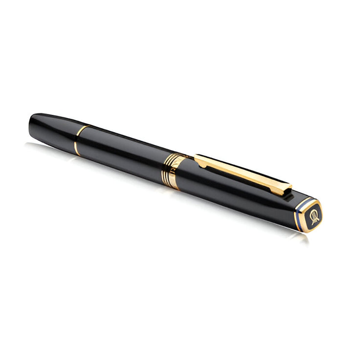 Elegant Contemporary Black & Gold Fountain Pen – Premium Writing