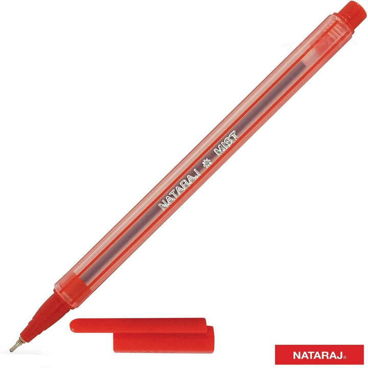 Red ink Nataraj Mist pen 0.7mm