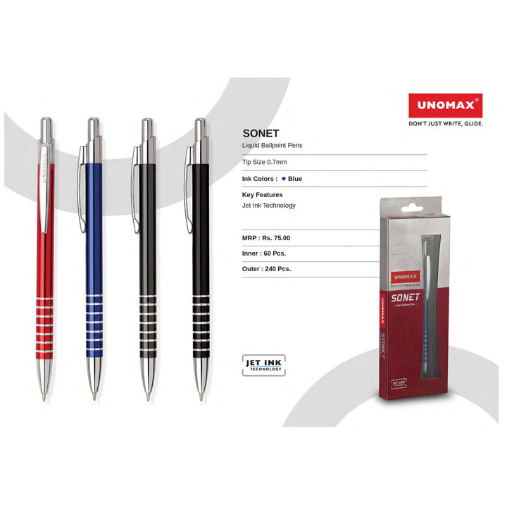 Unomax Sonet Ball Pen - Bbag | India’s Best Online Stationery Store