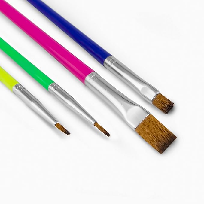 4 Pcs of Camlin Champ Brushes Multicolour Body