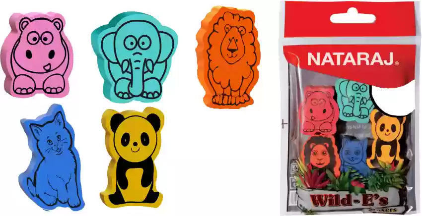 Nataraj Wild-E's Eraser - Bbag | India’s Best Online Stationery Store