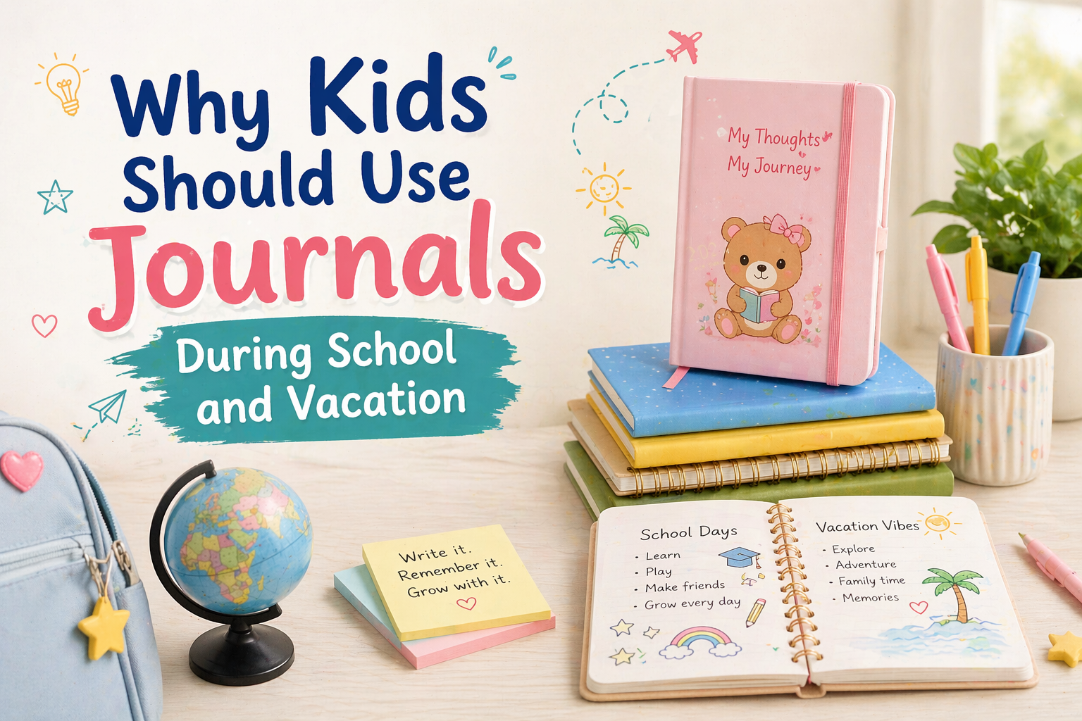 Why Kids Should Use Journals During School and Vacation – Bbag | India ...