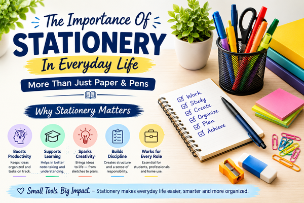 The Importance Of Stationery In Everyday Life : More Than Just Paper & Pens