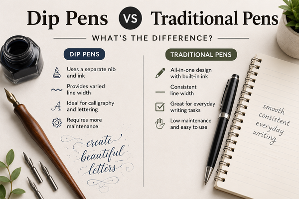 Dip Pens vs Traditional Pens: What's the Difference?
