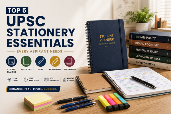 Essential Stationery for UPSC Aspirants: Top 5 Study Tools