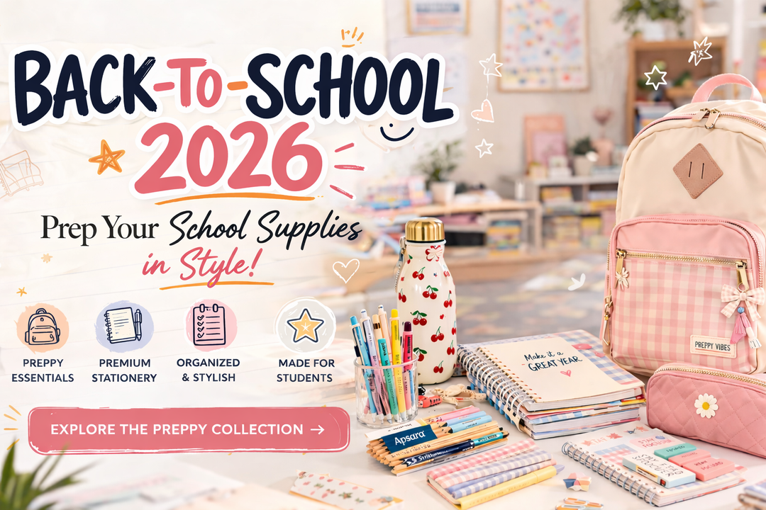 Back to school 2026 featuring all the stationery products