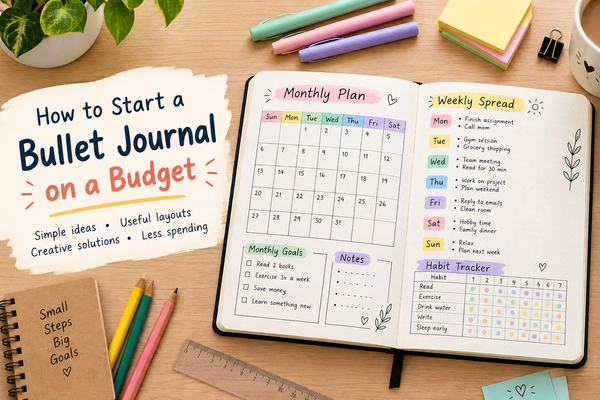 How to Start a Bullet Journal on a Budget ?