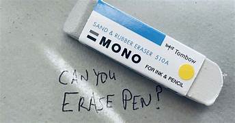 How to Erase Pen Writing