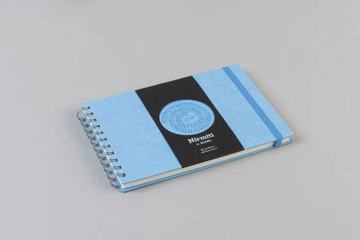 Nirmiti A5 Drawing Book by NUMIC | Premium Sketchbook for Artists (Chocolate, Light Blue, Tangerine & Red Covers)