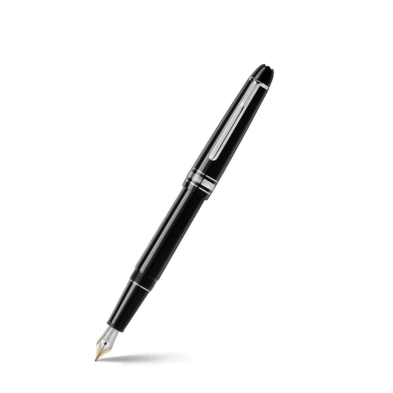 Montblanc 145 Meisterstuck Platinum Line Black Medium Fountain Pen Bbag | India’s Best Online Stationery Store