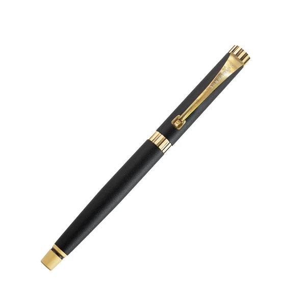 Regal Brass Roller Pen Black Gold Premium Writing Pen Bbag | India’s Best Online Stationery Store