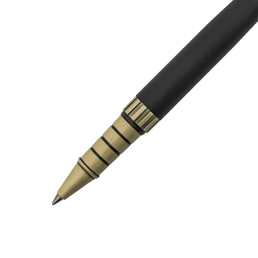 Regal Brass Roller Pen Black Gold Premium Writing Pen Bbag | India’s Best Online Stationery Store