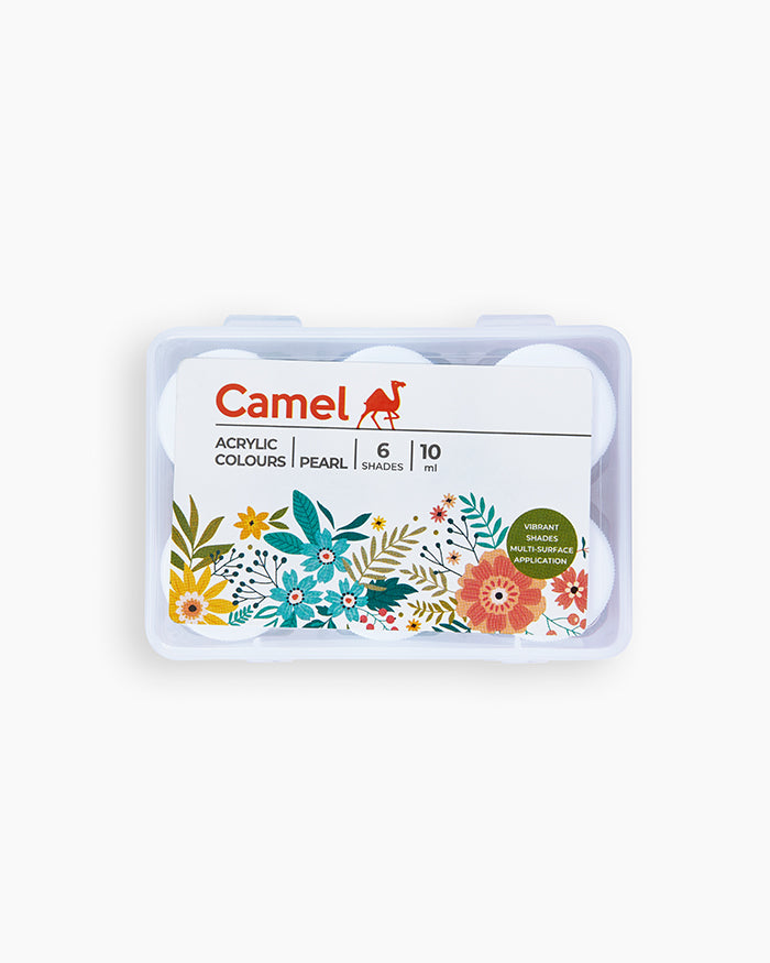 Camel Fabrica Pearl Acrylic Colours – 6 Shades 10ml