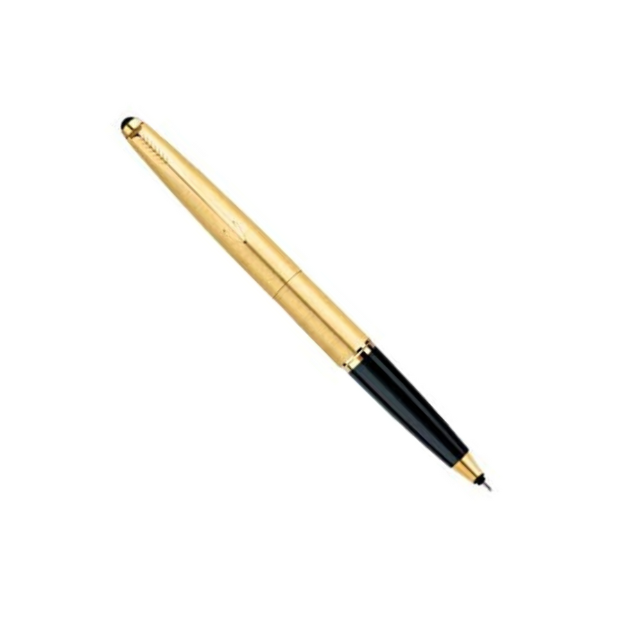 Parker Galaxy Gold With Gold Trim Roller Ball Pen - Bbag | India’s Best Online Stationery Store