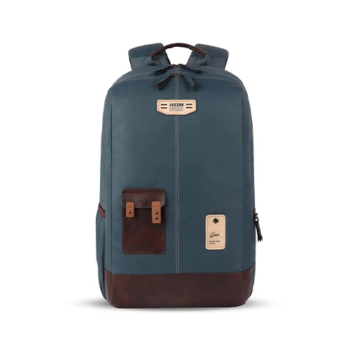Gear Classic 2 Faux Leather Laptop Backpack 31L (Teal) Bbag | India’s Best Online Stationery Store