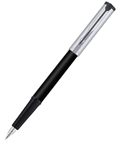 Parker Beta Premium Silver With Stainless Steel Trim Fountain Pen - Bbag | India’s Best Online Stationery Store