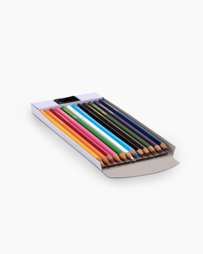 A of 12 Shades of Camlin Colour Pencils Full Size