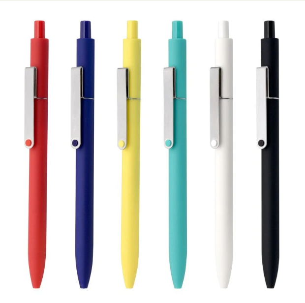 Red, Blue, Yellow, Sky Blue, White And Black Kacogreen Midot Gel Ink Pen