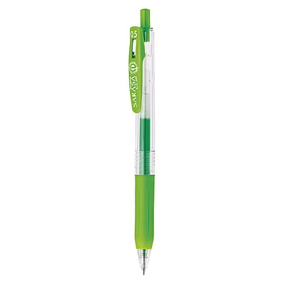 Green Colour Zebra Sarasa Clip Neon Gel Pen