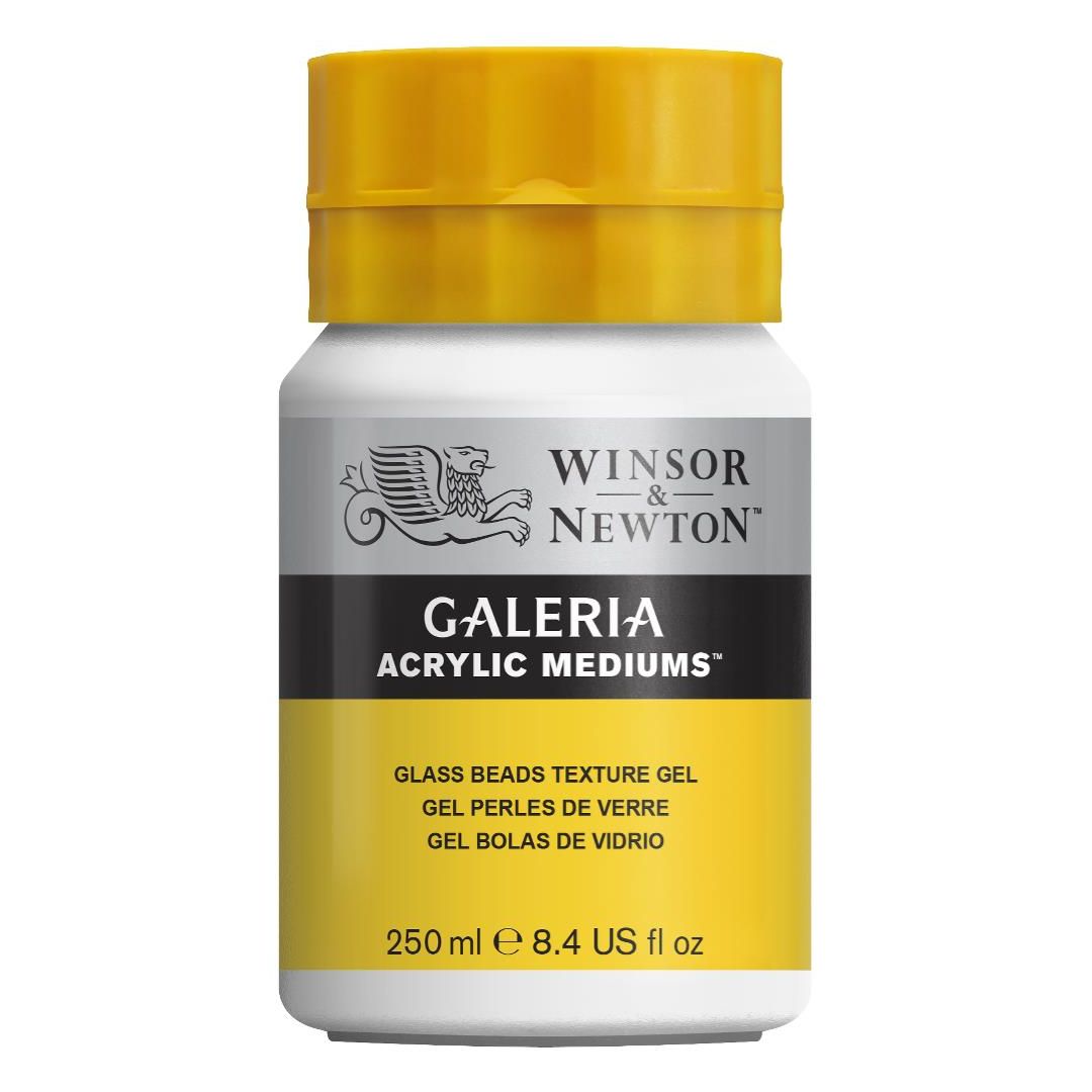 Winsor & Newton Galeria Acrylic Medium - Glass Beads Texture Gel - Jar of 250 ML