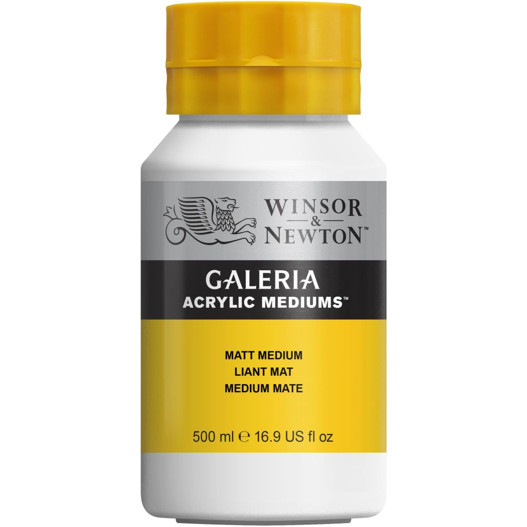 Winsor & Newton Galeria Acrylic Medium - Matt Medium - Jar of 500 ML