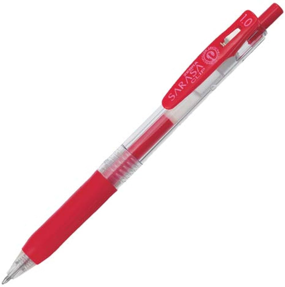 Red Colour Zebra Sarasa Clip Neon Gel Pen