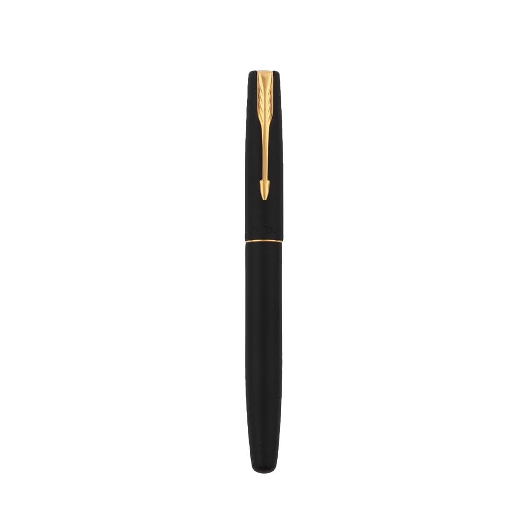 Parker Frontier Matte Black With Gold Trim Roller Ball Pen Parker