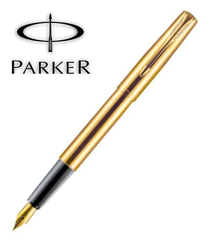 Parker Frontier Gold With Gold Trim Fountain Pen - Bbag | India’s Best Online Stationery Store