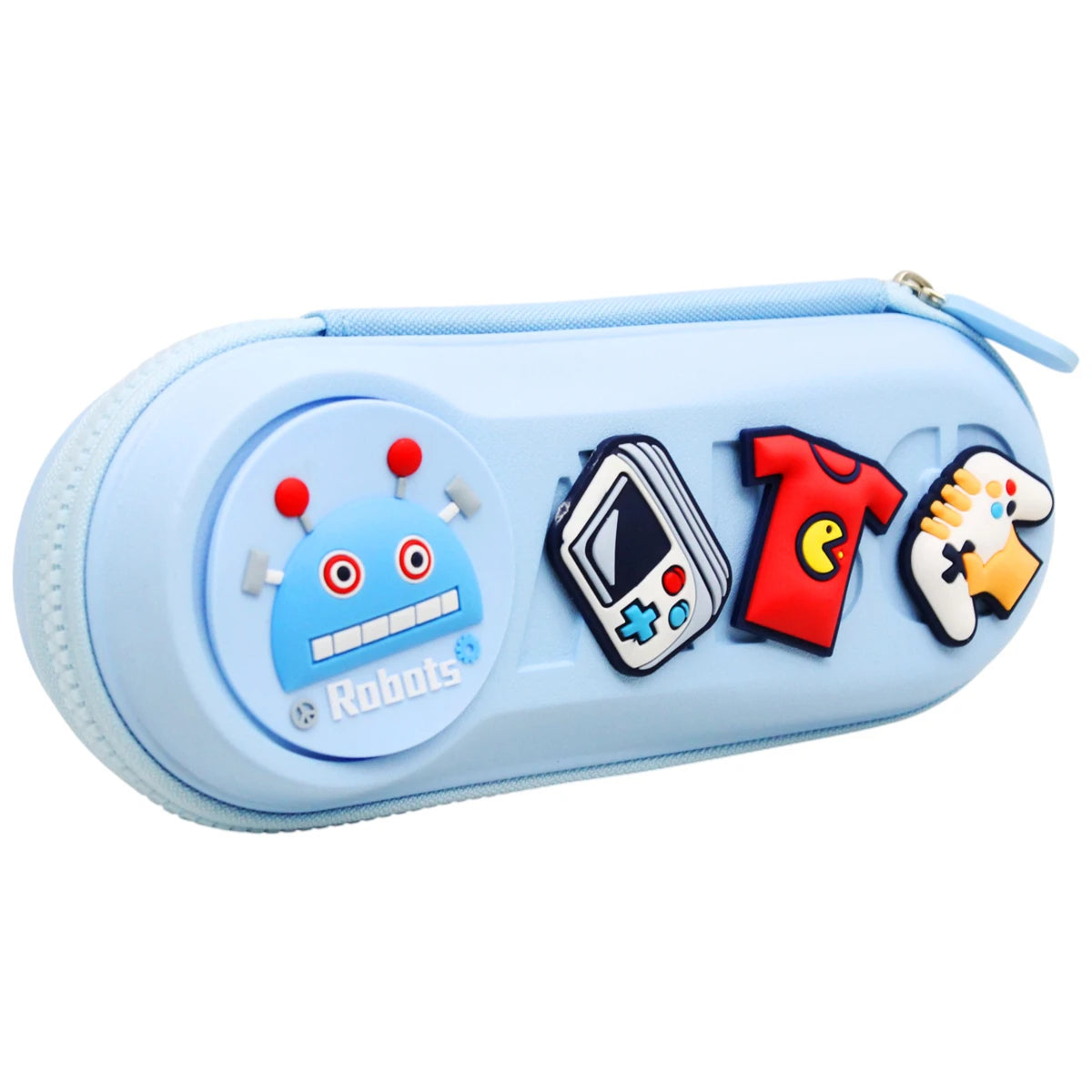 Shunde 9036 Robot Charm Plastic Pencil Pouch – Blue Cartoon Zipper Case for Kids Bbag | India’s Best Online Stationery Store | MANADHAR STATIONERS PRIVATE LIMITED