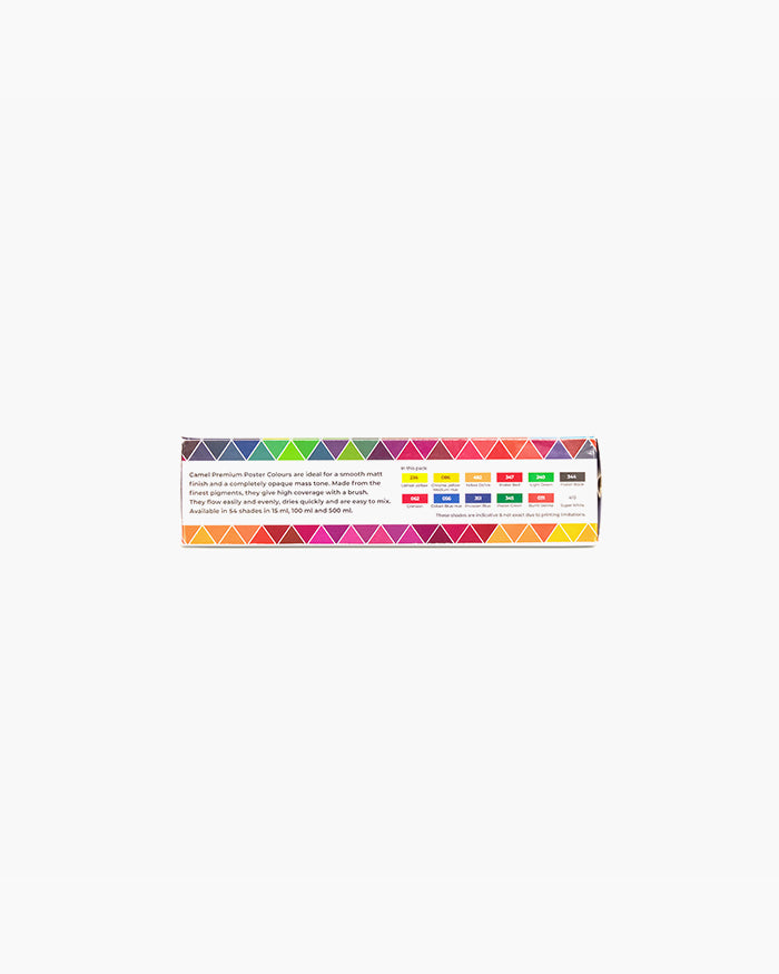 Camel Premium Poster Colours 12 shades 10 ML with Brush