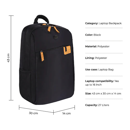 Gear Compact Business LBP 19L (Black) Bbag | India’s Best Online Stationery Store