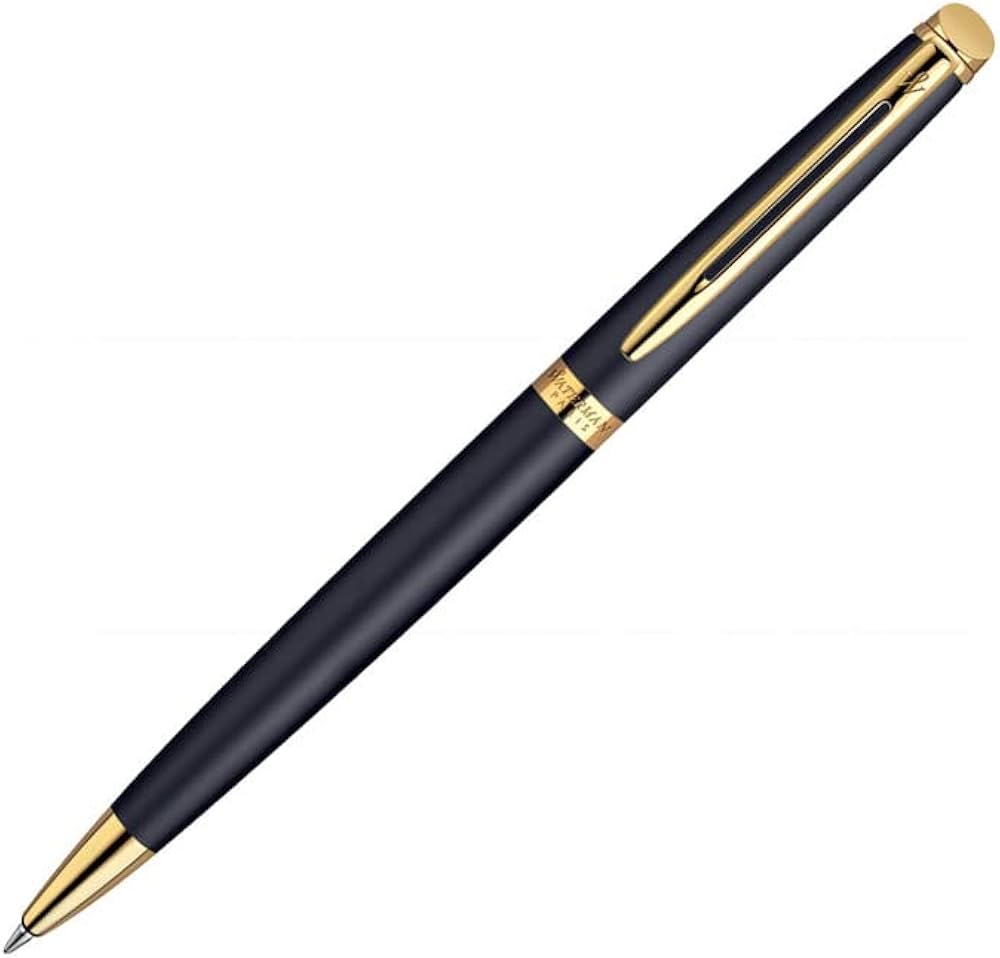 Waterman Hemisphere Matte SS Black CT Ball Pen