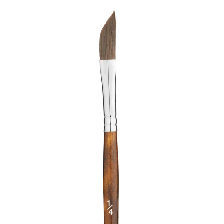 Art Essentials Kazan Synthetic Squirrel Hair Brush for Watercolour, Gouache and Ink - Series 12045 - Dagger - Short Handle - Size: 1/4 inch
