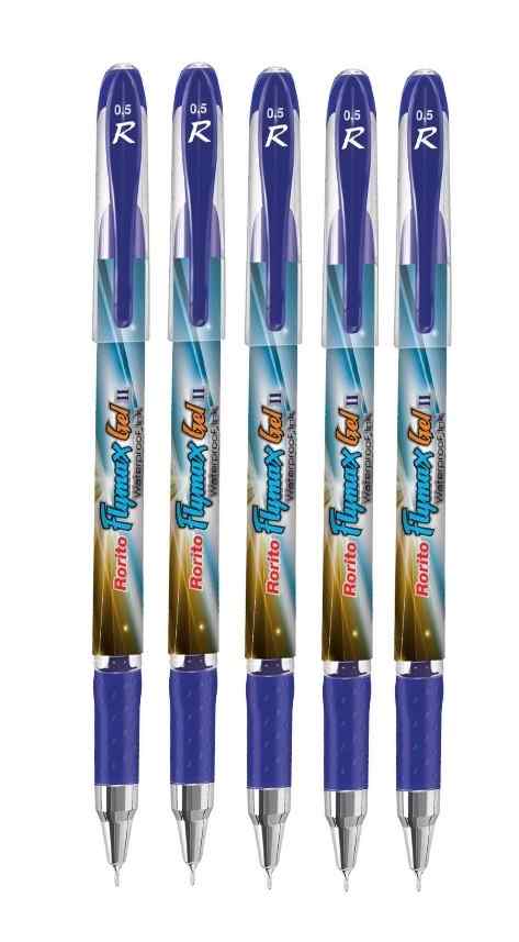 5 Blue Rorito Flymax Gel II Pen 0.5mm