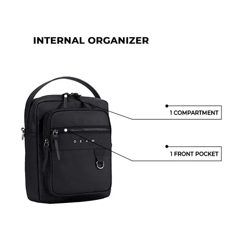 Elite Faux Leather Sling 4L Bbag | India’s Best Online Stationery Store