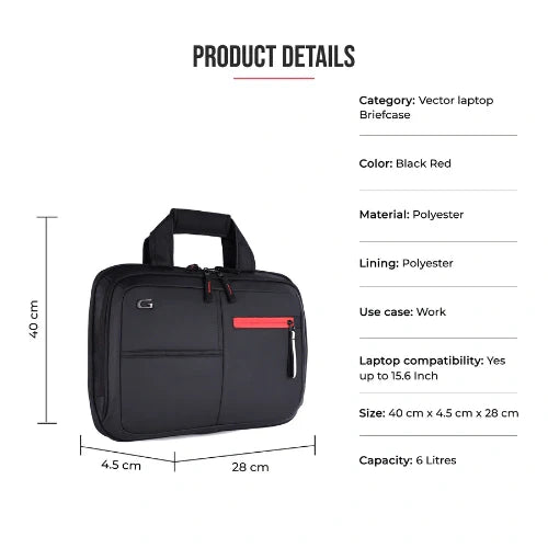 Gear Vector Laptop Briefcase Bbag | India’s Best Online Stationery Store