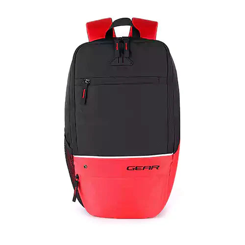 Gear Suprior XL Backpack with Shoe Pocket (Black-Red) Bbag | India’s Best Online Stationery Store