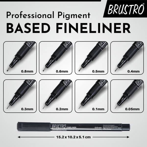 Brustro Technical Pens - Bbag | India’s Best Online Stationery Store