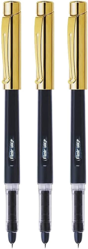 Flair Inky Gold Liquid Ink Fountain Pen - Bbag | India’s Best Online Stationery Store