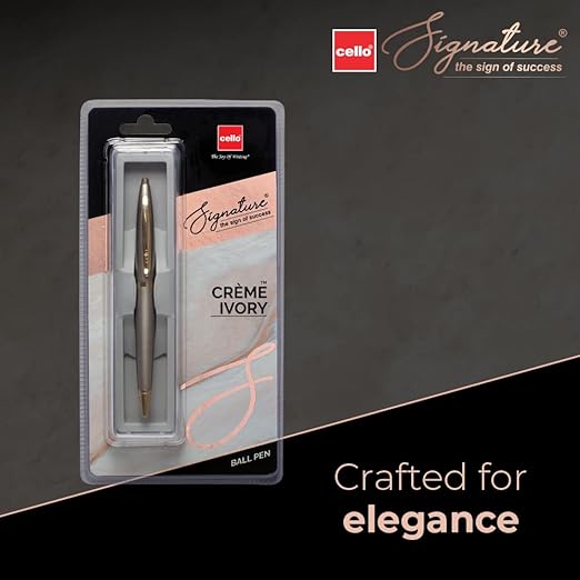 Cello Signature Creme Ivory Ball Pen