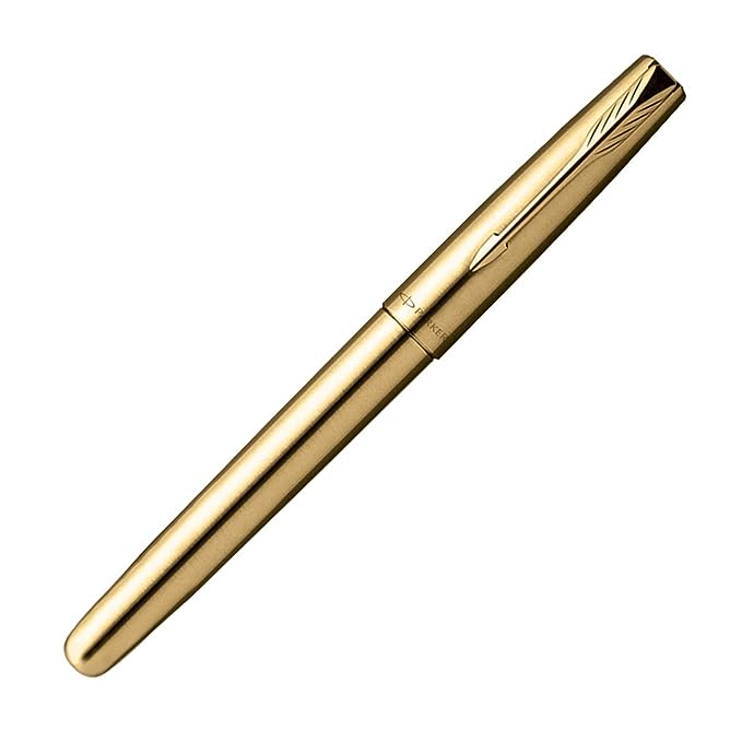 Parker Frontier Gold With Gold Trim Fountain Pen - Bbag | India’s Best Online Stationery Store