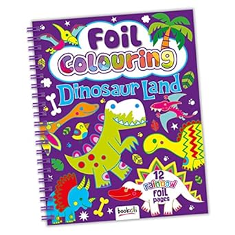 Bookoli Ltd.-Foil Colouring Dinosaur Land