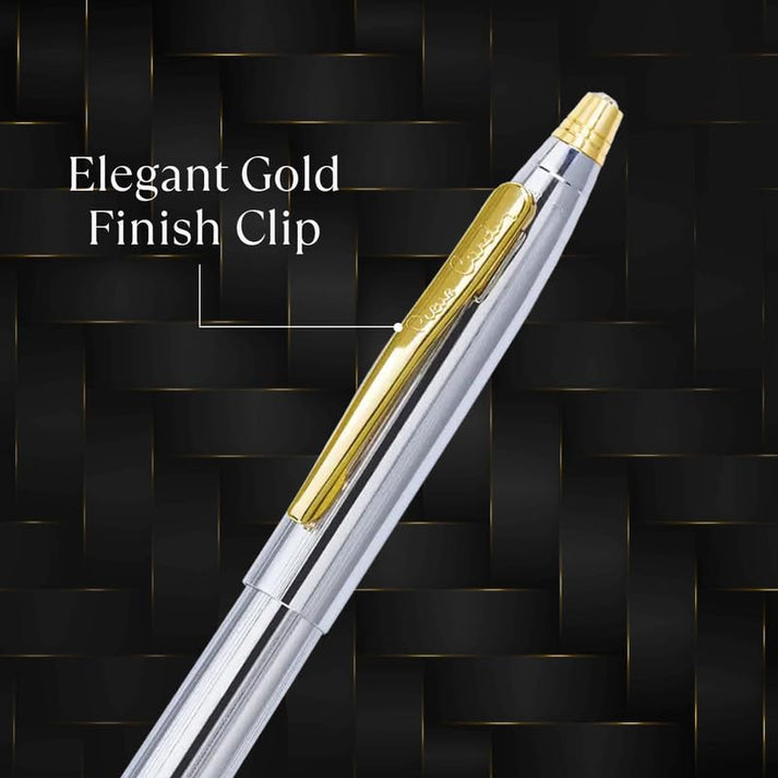 Pierre Cardin Kriss White & Gold Fountain Pen – Premium Elegance