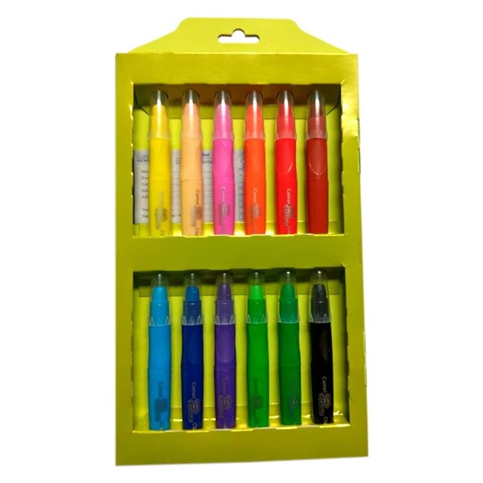 A Pack of 12 Camlin Gel Crayons