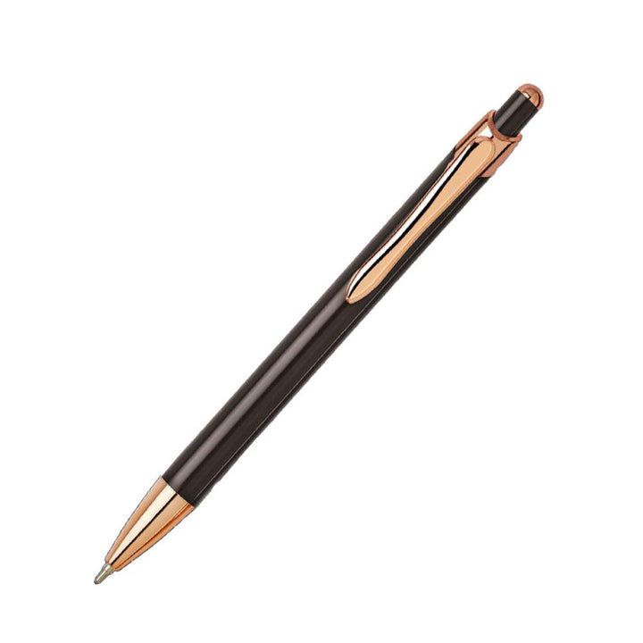 Black and copper body colour Unomax Excella Ball Pen.