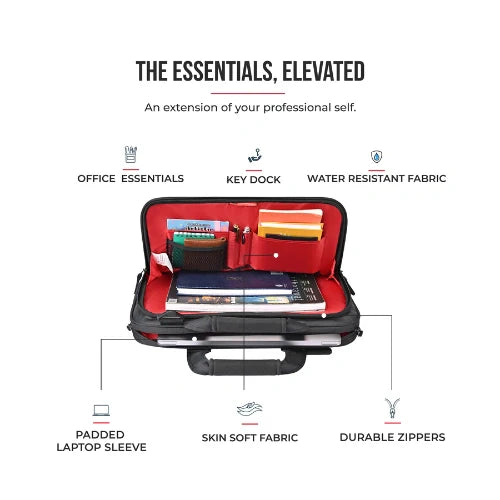 Gear Vector Laptop Briefcase Bbag | India’s Best Online Stationery Store