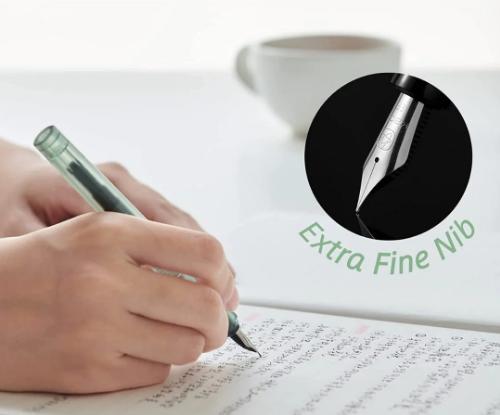 Kacogreen Sky Transparent Fountain Pen with Extra fine nib 