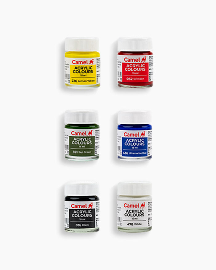 Camel Fabrica Acrylic Colour 6 Shades 10ml